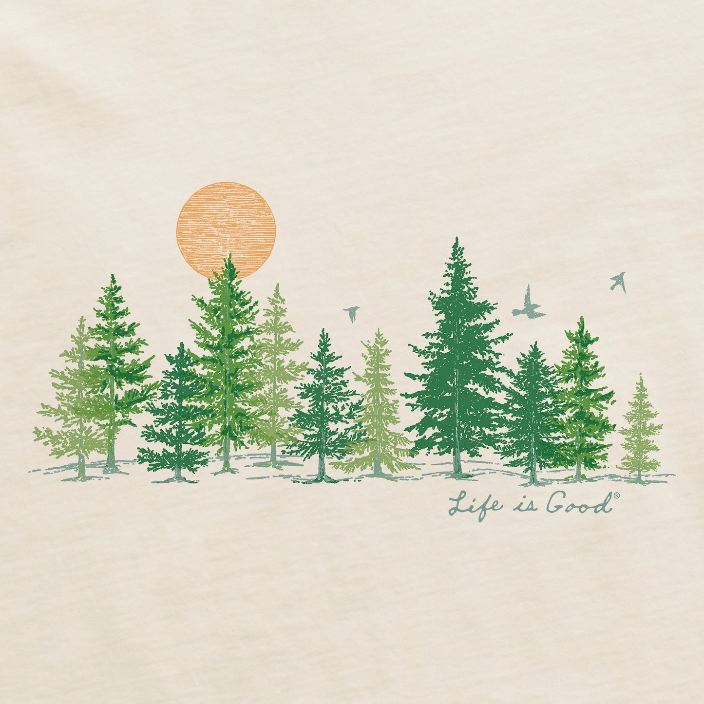 Men's Peaceful Pines Short Sleeve Crusher Tee