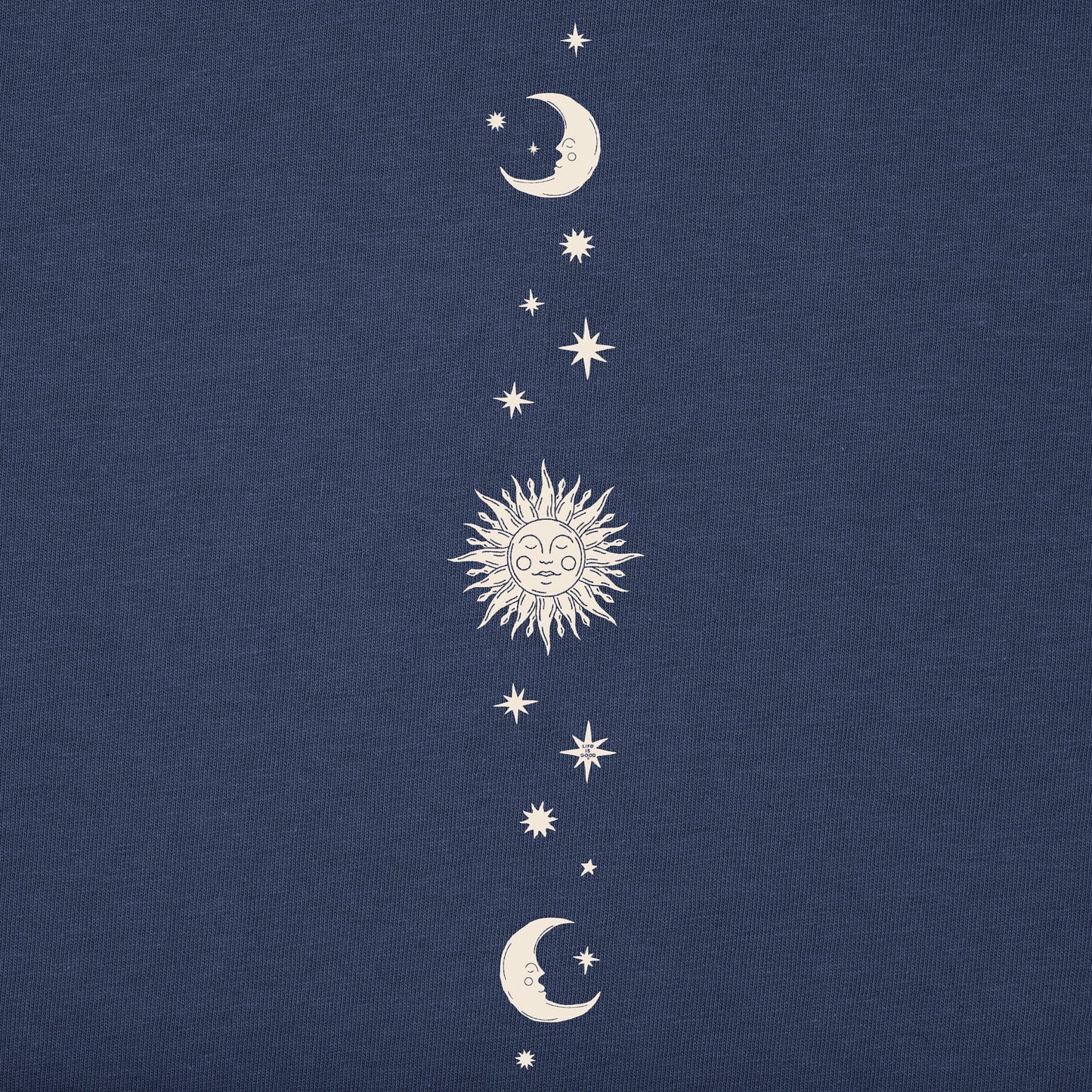 Women's Celestial Sun & Moons Long Sleeve Crusher Tee