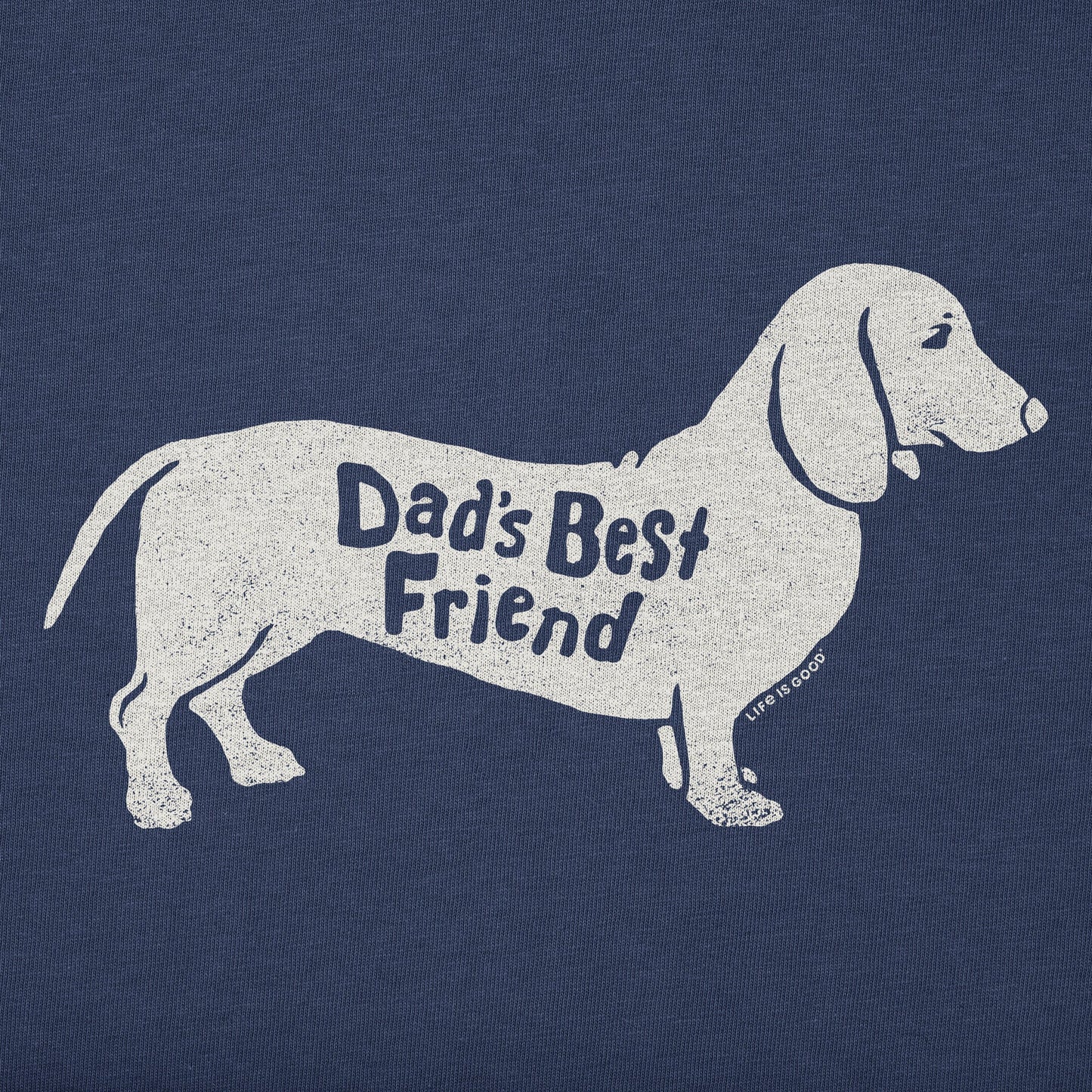 Men's Dads Best Friend Dachshund Short Sleeve Crusher Tee