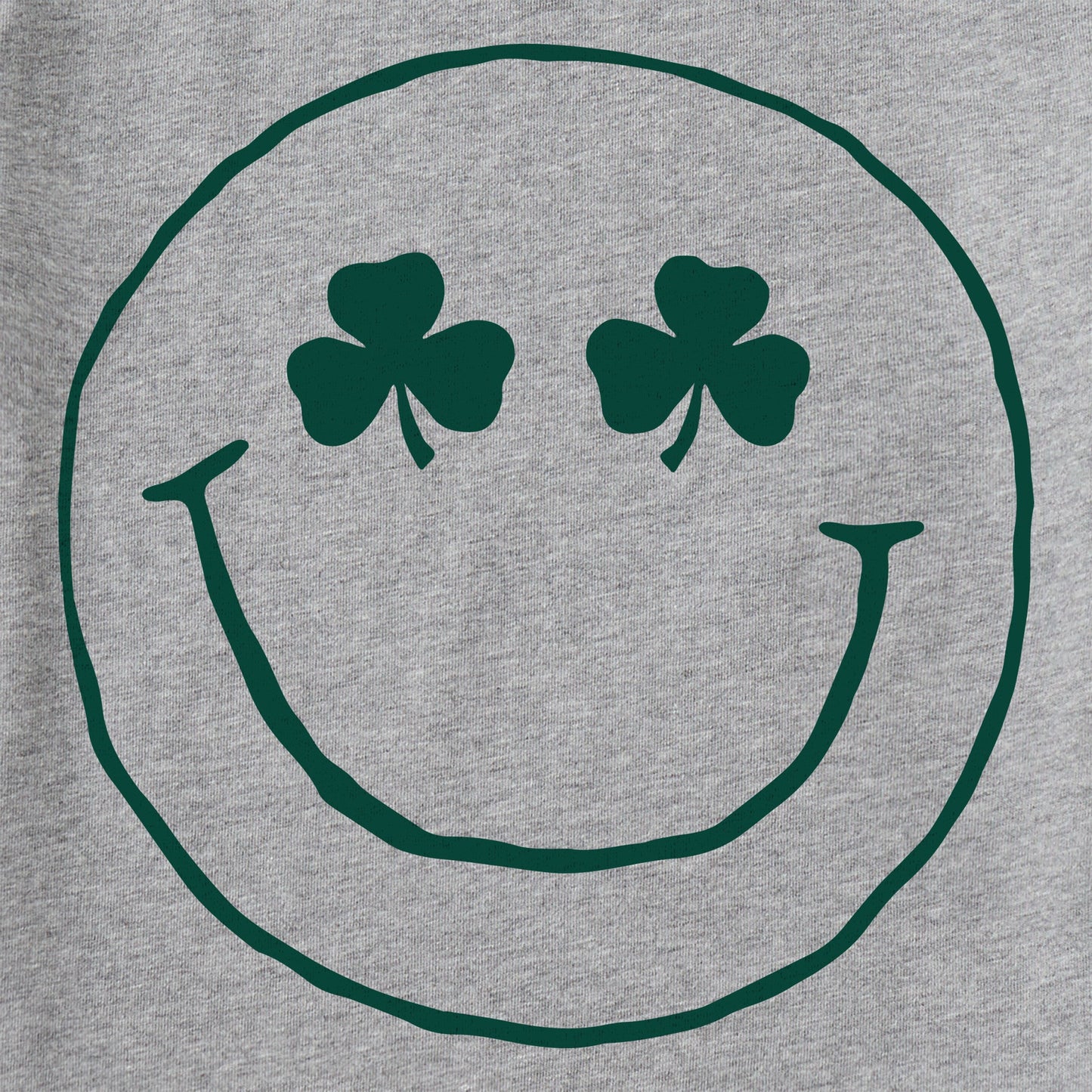 Women's Smile Clover Face Short Sleeve Crusher Tee