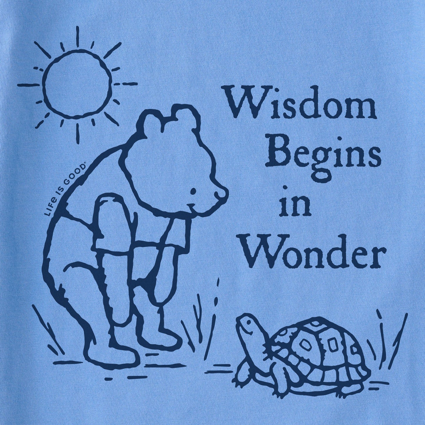 Women's Winnie & Turtle Wisdom in Wonder Short Sleeve Tee