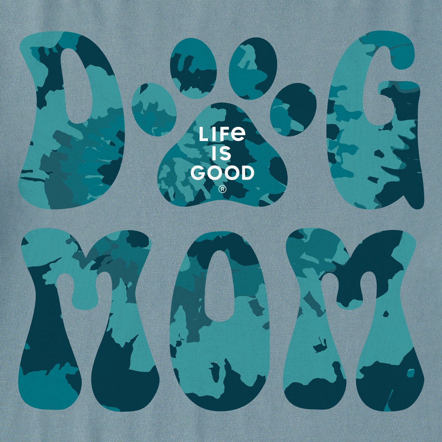 Women's Tie Dye Dog Mom Short Sleeve Crusher Tee