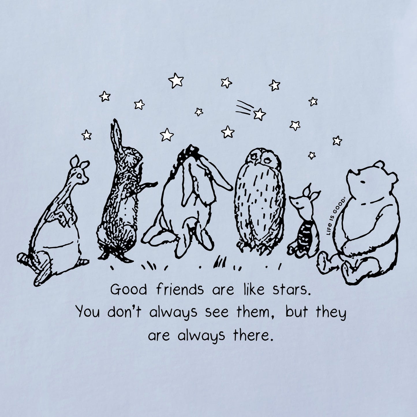 Women's Friends are Like Stars Winnie Short Sleeve Crusher Vee