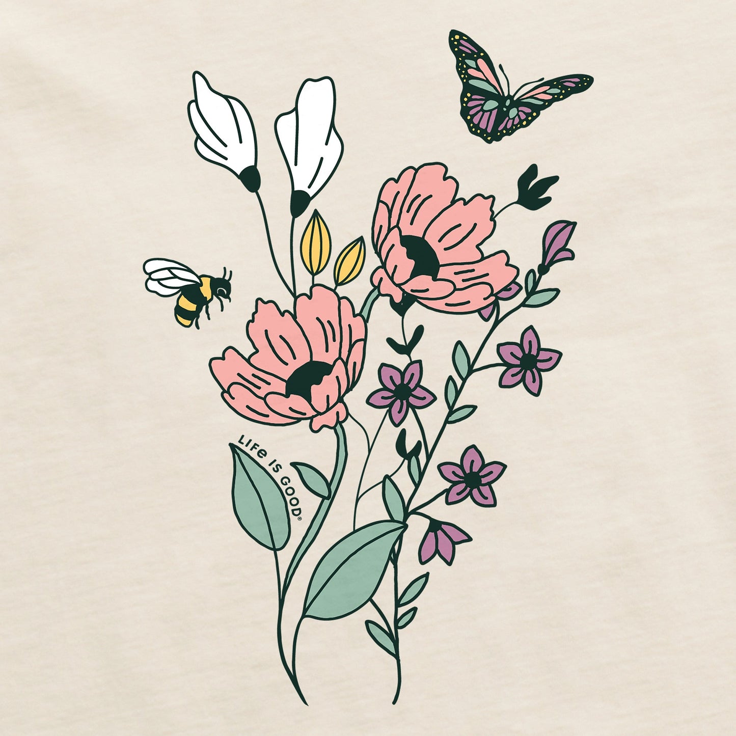 Women's Wildflowers Bouquet Crusher Tank