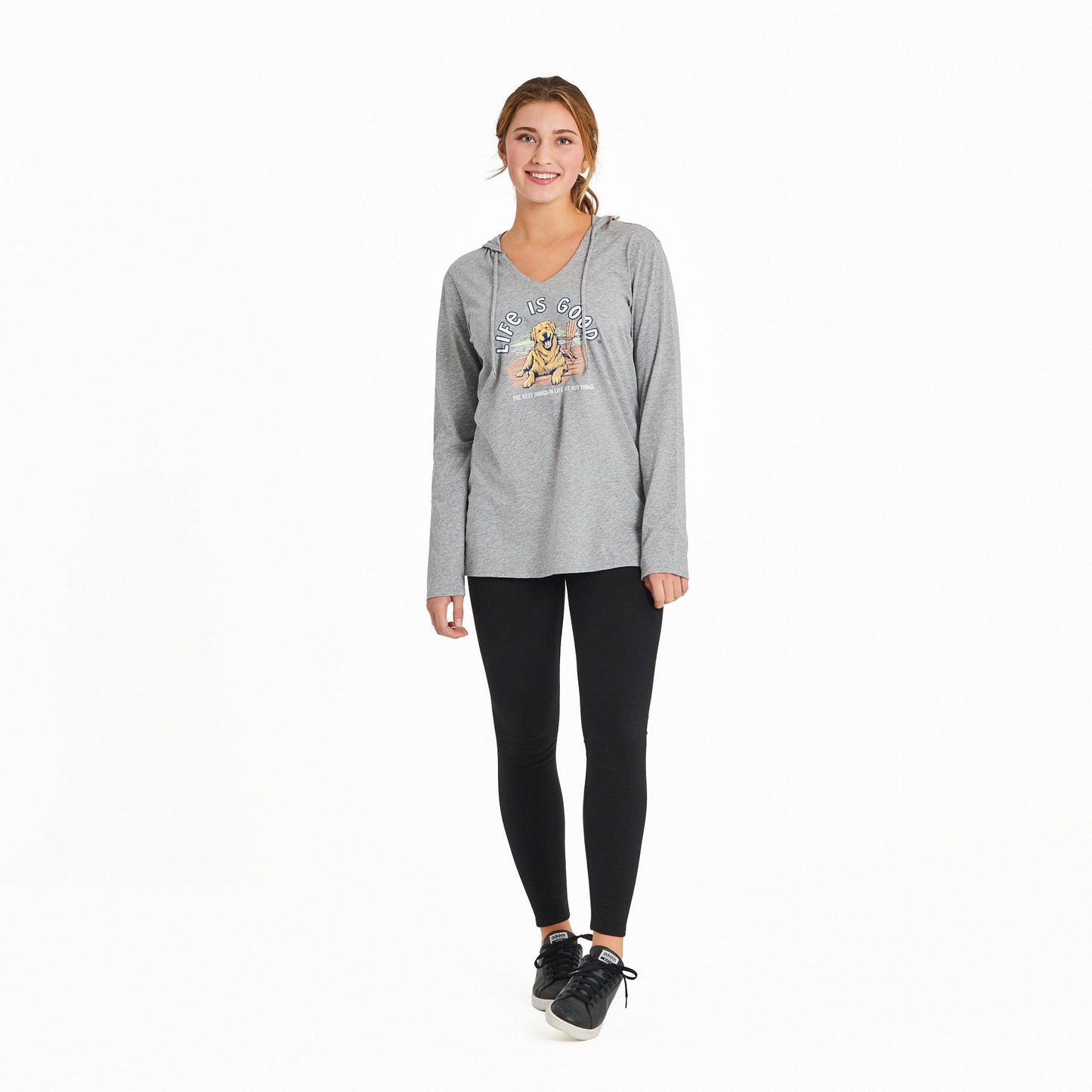 Women's Best Things Golden Dock Long Sleeve Crusher-LITE Hooded Tee