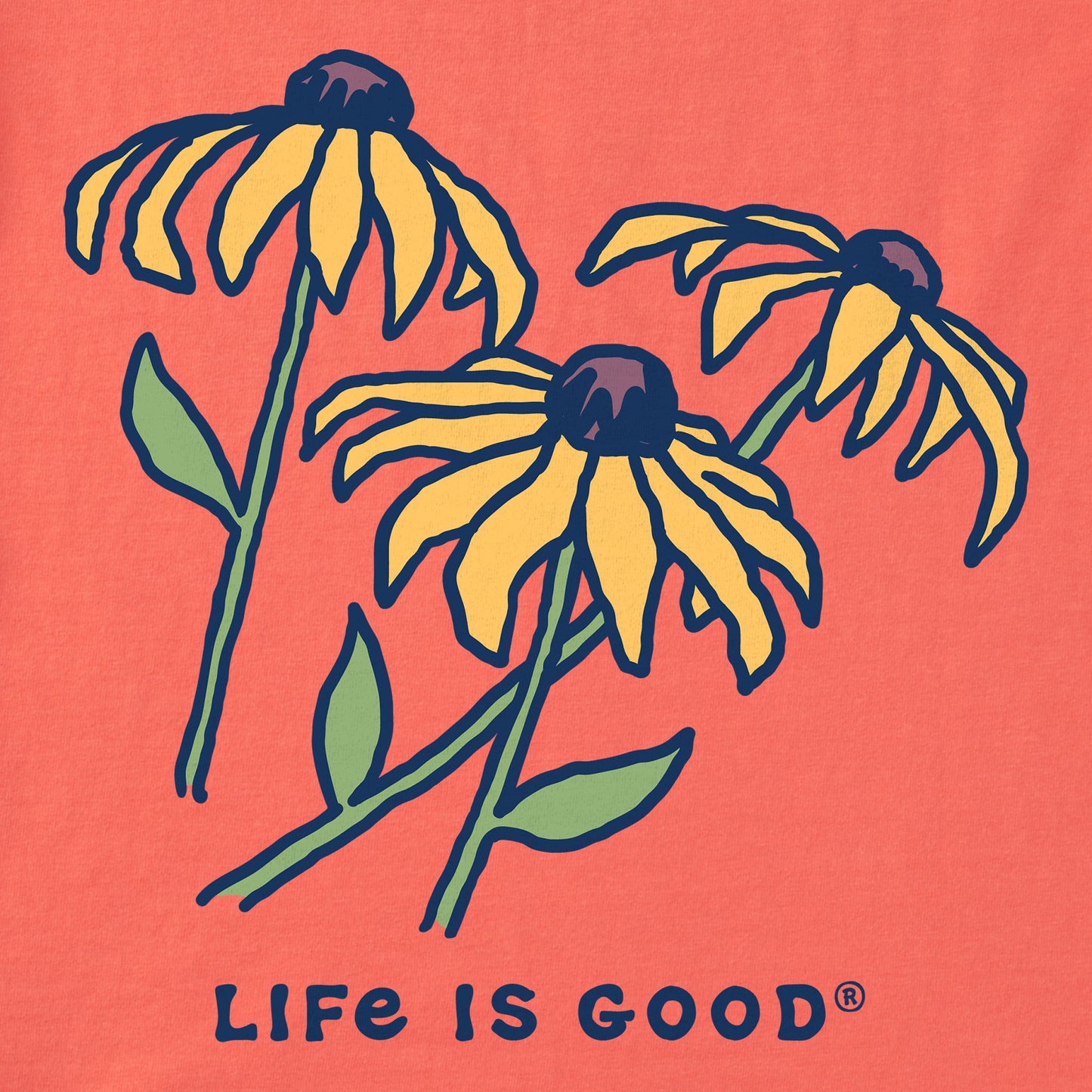 Women's Black Eyed Susans Short Sleeve Crusher Tee