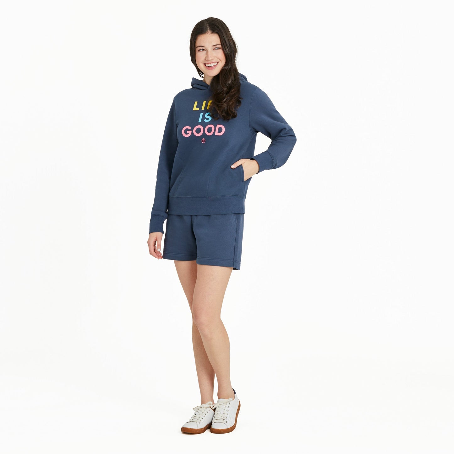 Women's Clean LIG Stack Good Vibes Fleece Hoodie