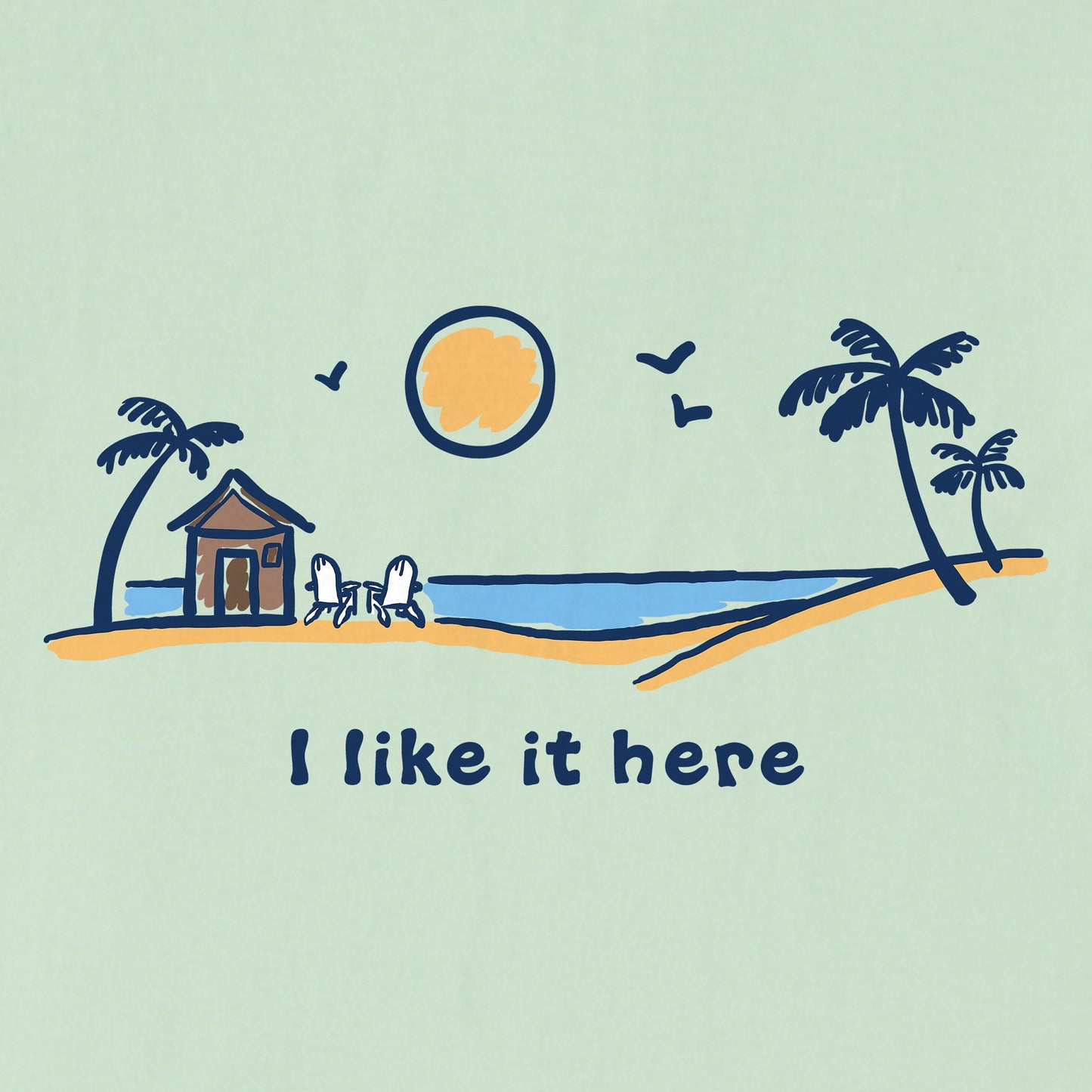 Men's Vista Beach House Short Sleeve Crusher Tee