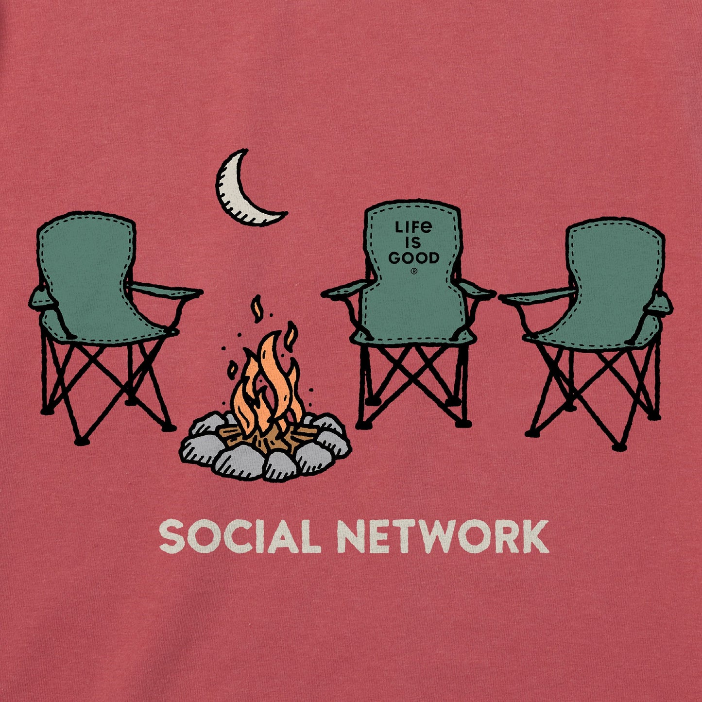 Men's Social Network Camp Short Sleeve Tee
