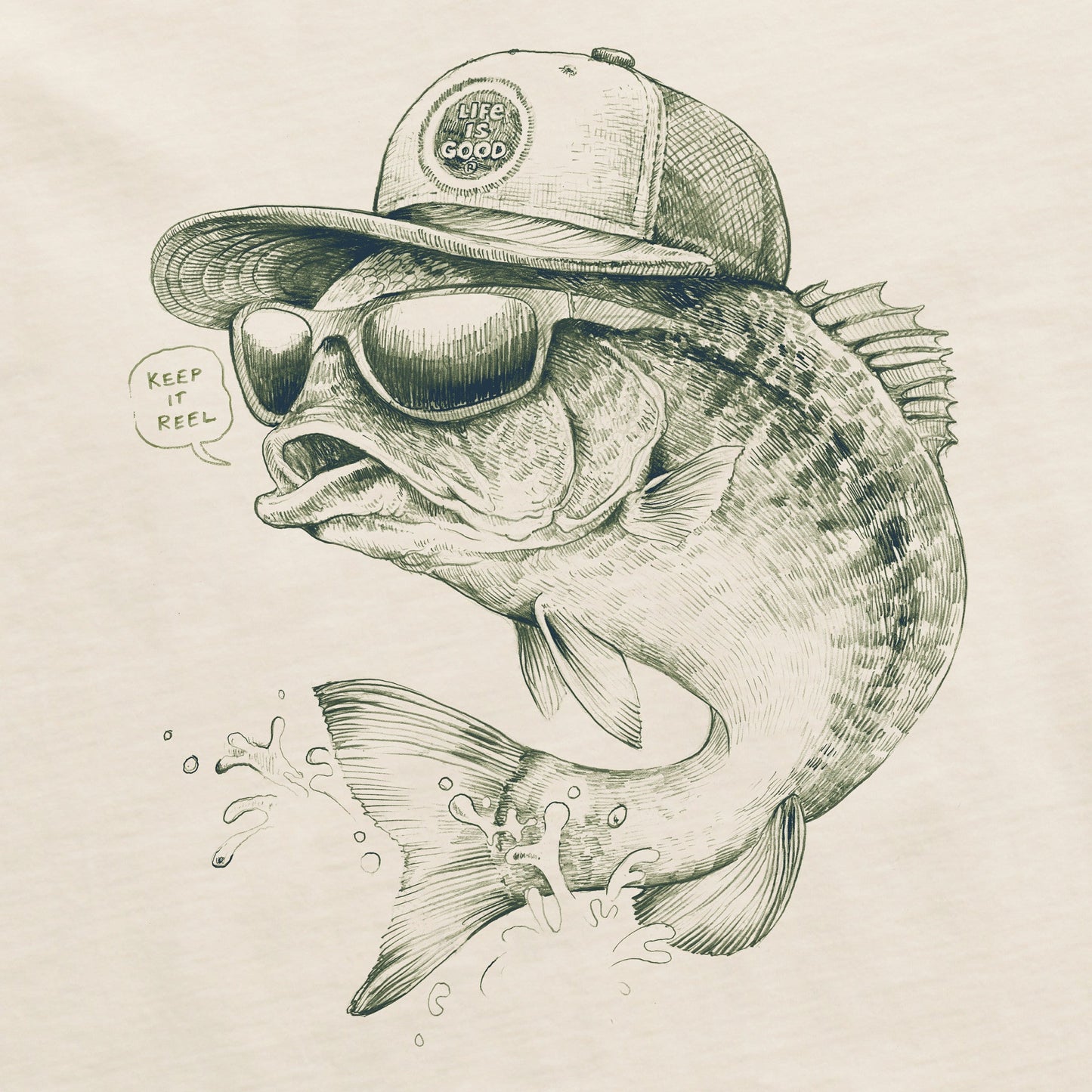 Men's Keep it Reel Short Sleeve Crusher Tee