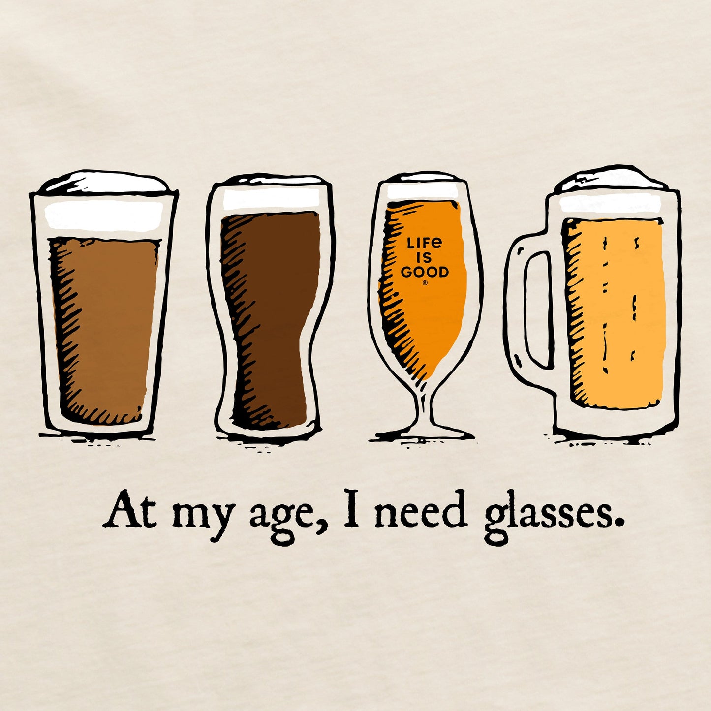 Men's Need Glasses Beer Short Sleeve Tee