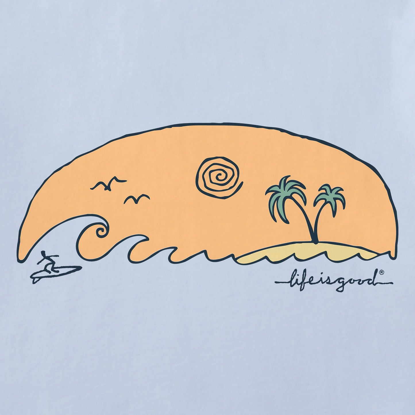 Men's Island Surf Short Sleeve Crusher-LITE Tee