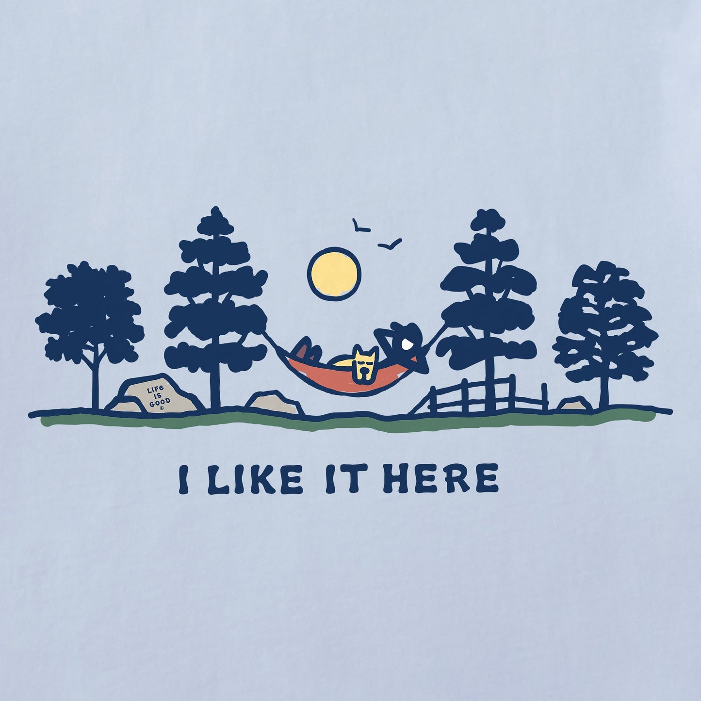 Men's I Like it Here Hammock Vista Short Sleeve Tee
