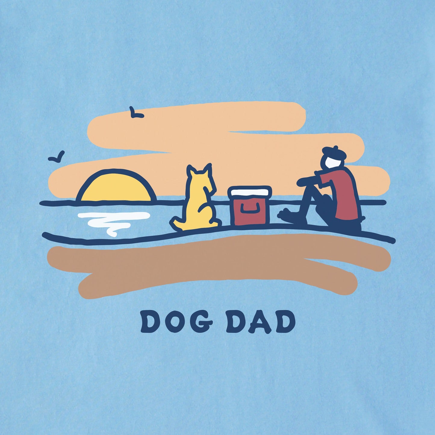 Men's Jake Beach Dog Dad Short Sleeve Crusher-LITE Tee