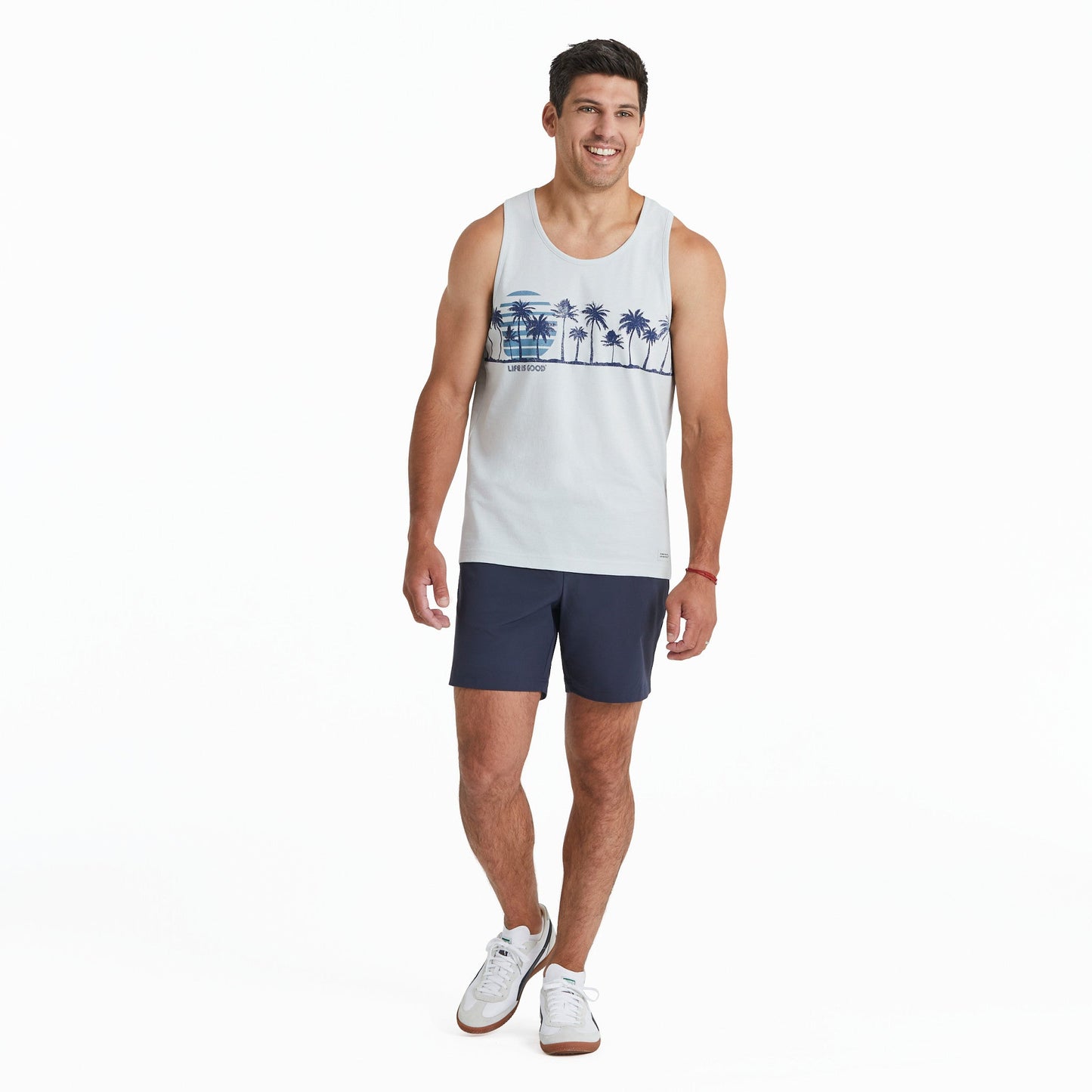Men's Retro Sun Palm Landscape Crusher-LITE Tank