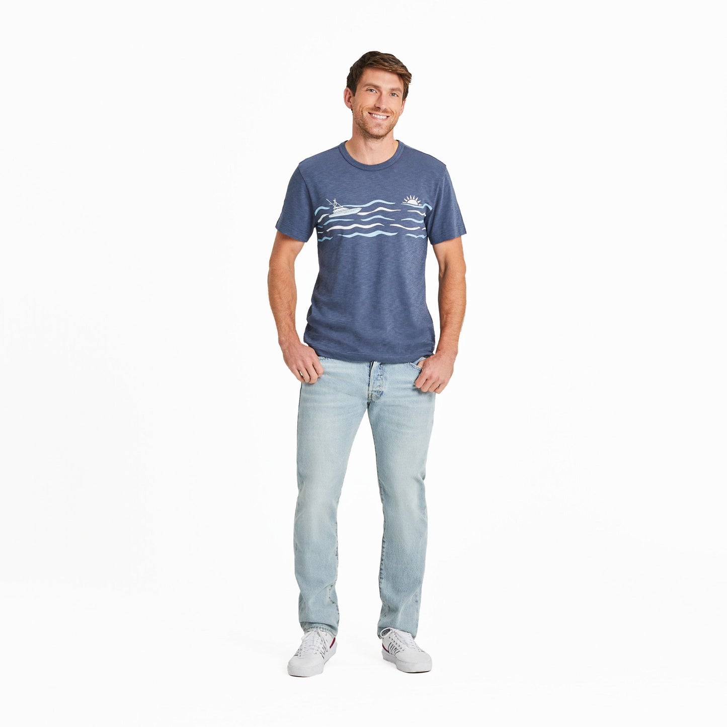 Men's Boat Ride Slub Slim Fit Tee