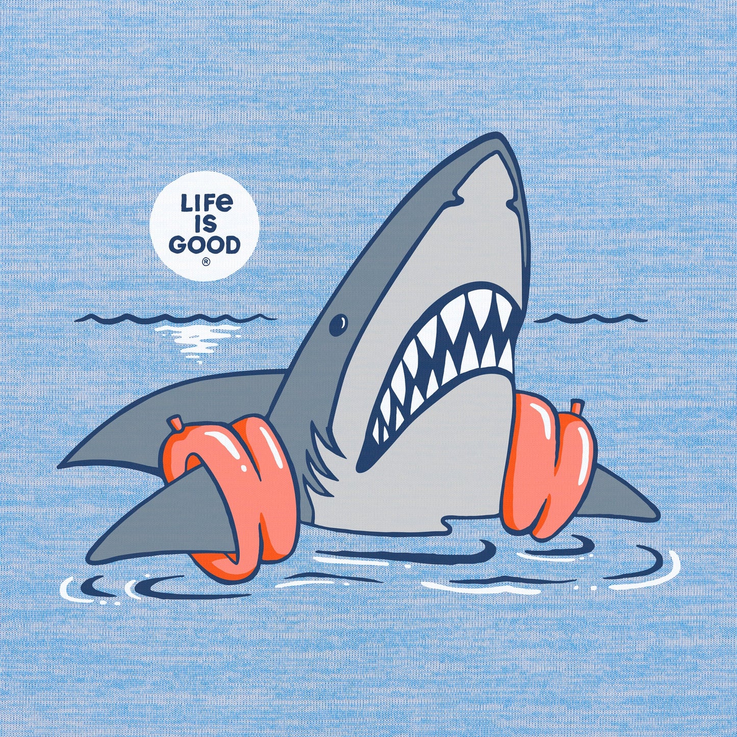 Kids Shark Floaty Swim Long Sleeve Sun Crusher Tee