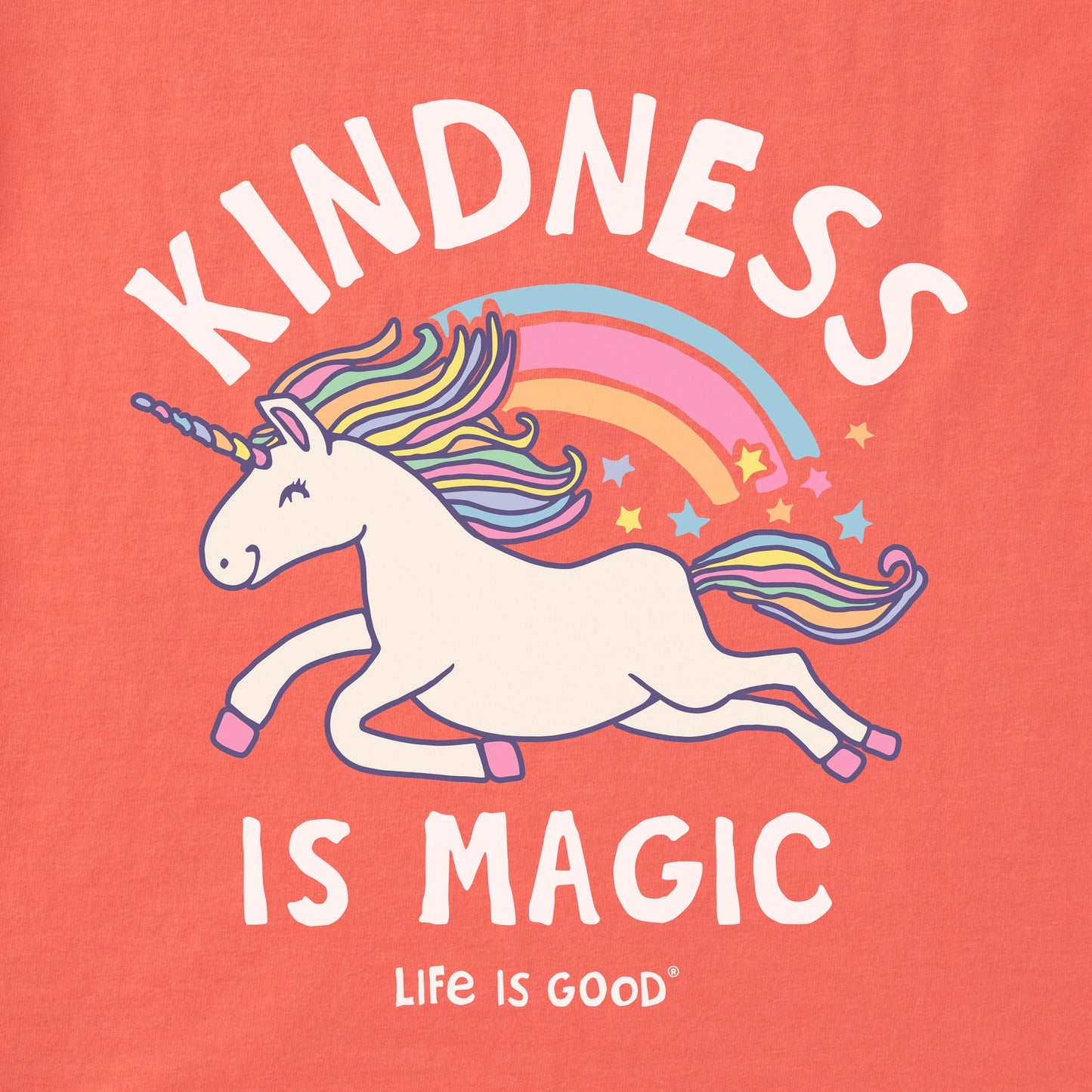 Toddler Kindness is Magic Unicorn Short Sleeve Crusher Tee