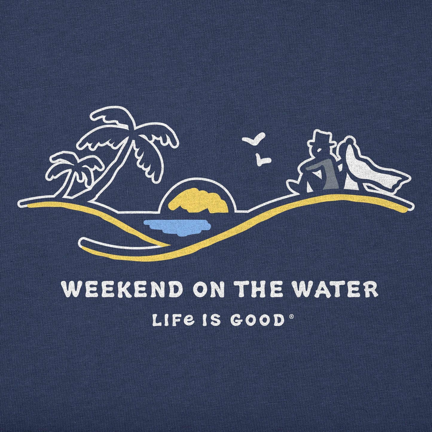 Men's Palm Sunset Weekend on the Water Short Sleeve Crusher Tee