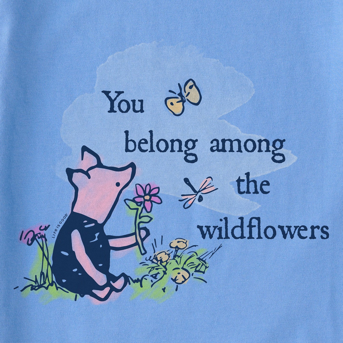 Women's Among the Wildflowers P Short Sleeve Crusher Vee