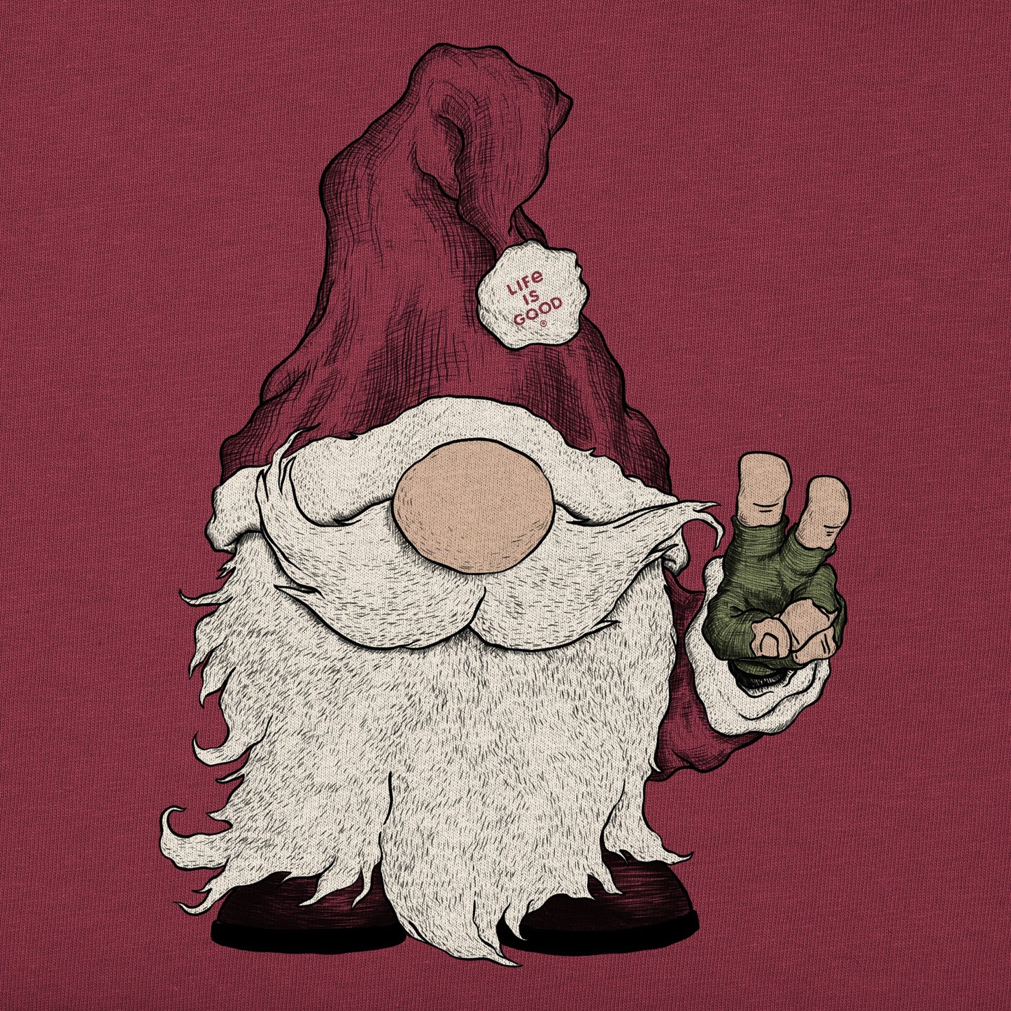 Women's Gnome Santa Simply True Crew