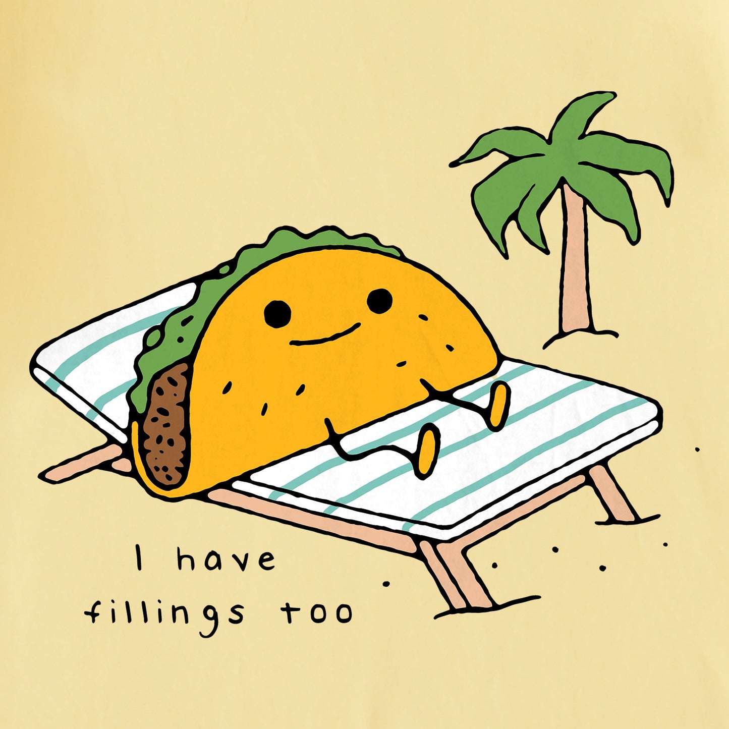 Women's Tacos have Fillings at the Beach Short Sleeve Tee