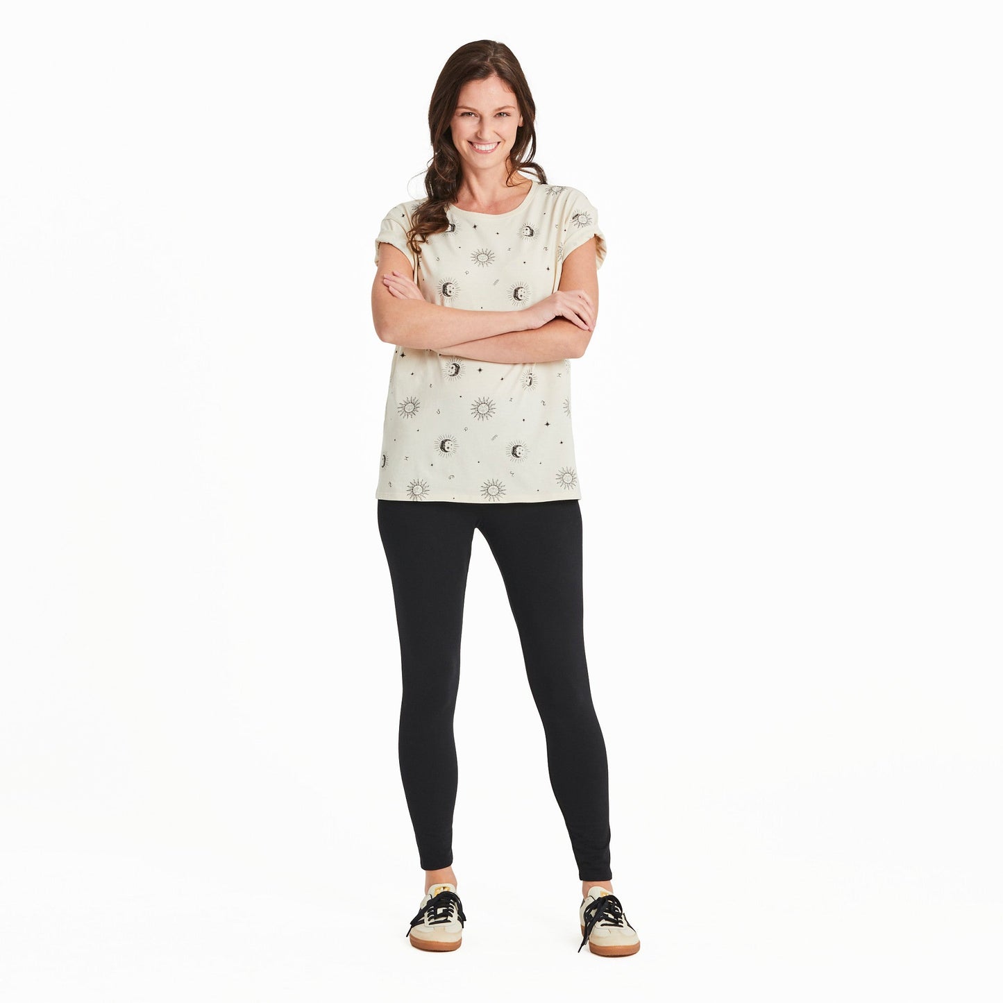 Women's Celestial Zodiac Pattern Crusher-LITE Easy Tee