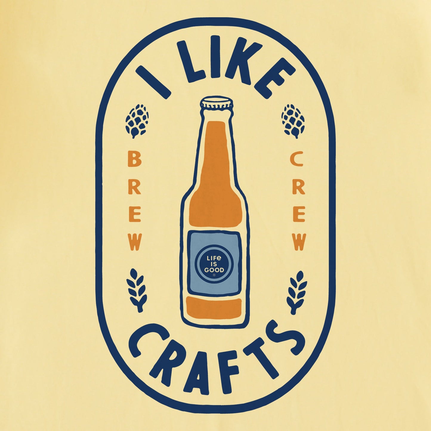 Men's I Like Crafts Label Short Sleeve Crusher-LITE Tee