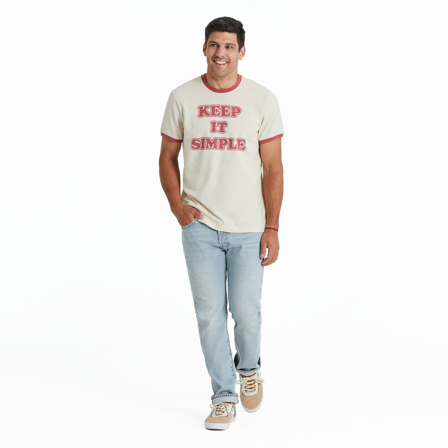 Men's Cooper Keep It Simple Classic Crusher Ringer Tee