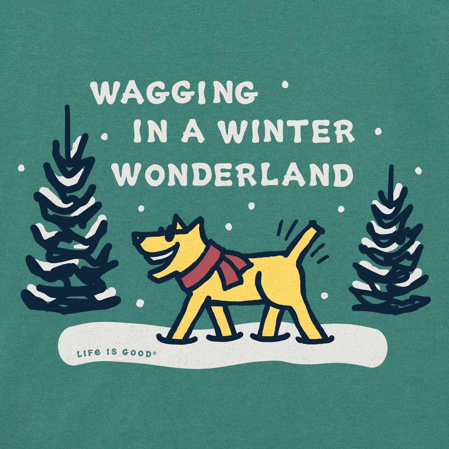 Men's Wagging Wonderland Rocket Long Sleeve Crusher Tee