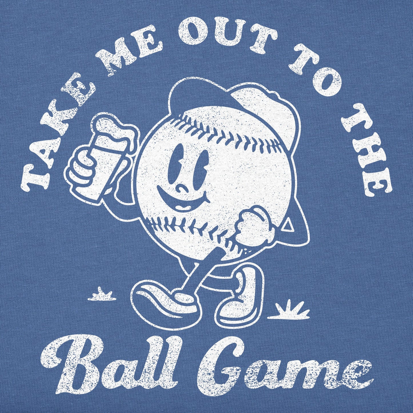 Men's Ball Game w Beer Short Sleeve Crusher Tee