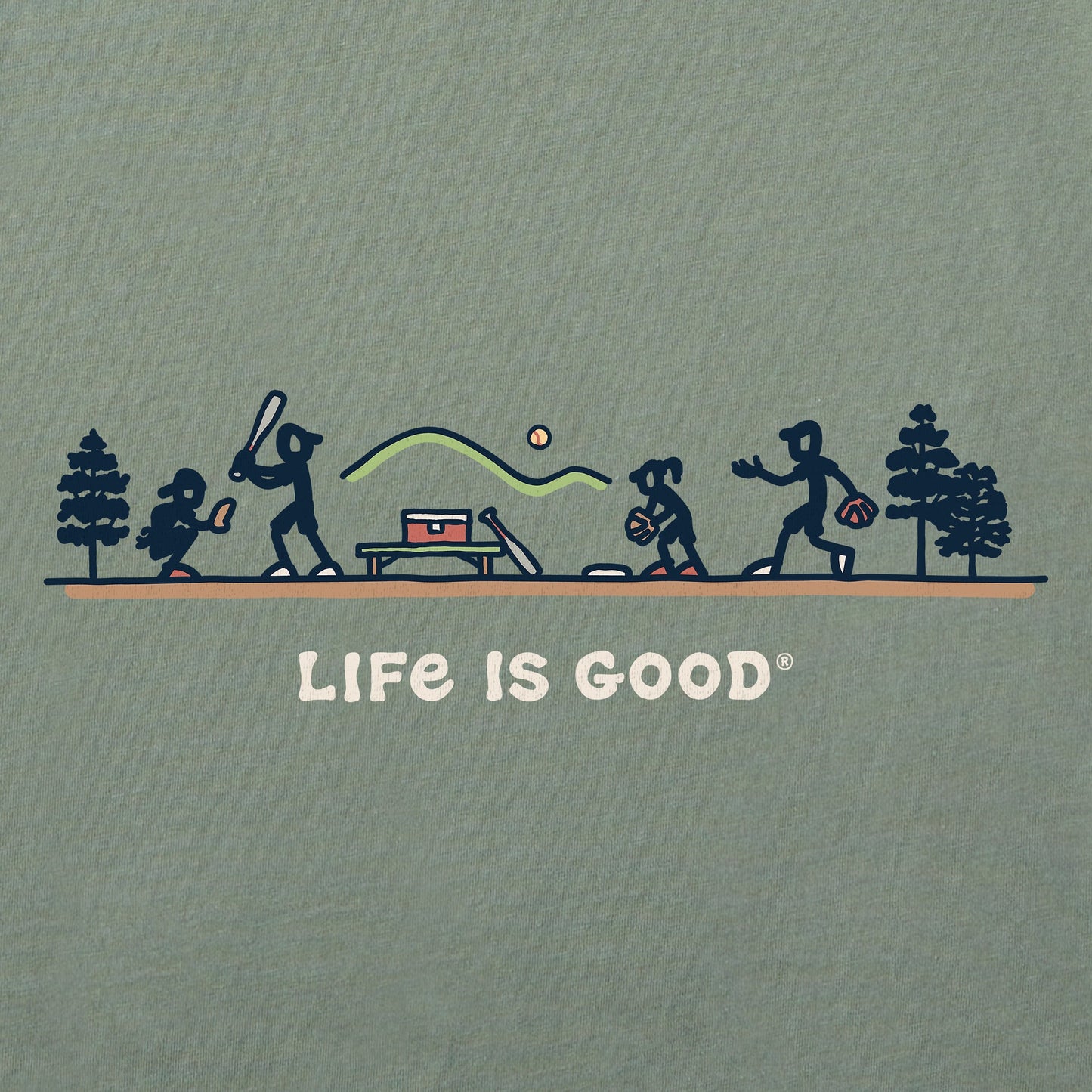 Men's Jake & Rocket Softball Vista Short Sleeve Tee