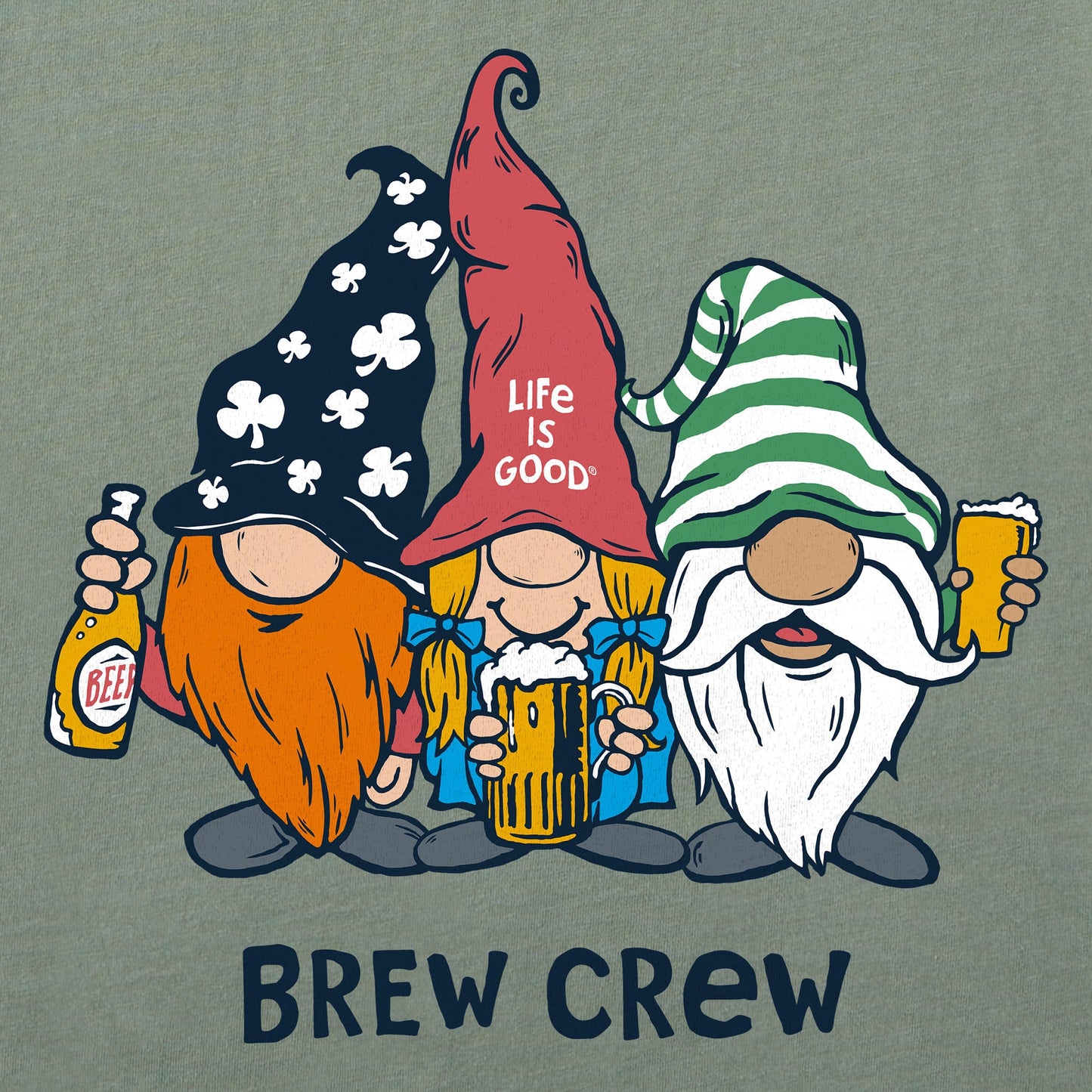 Women's Brew Crew Gnomes Short Sleeve Crusher Tee