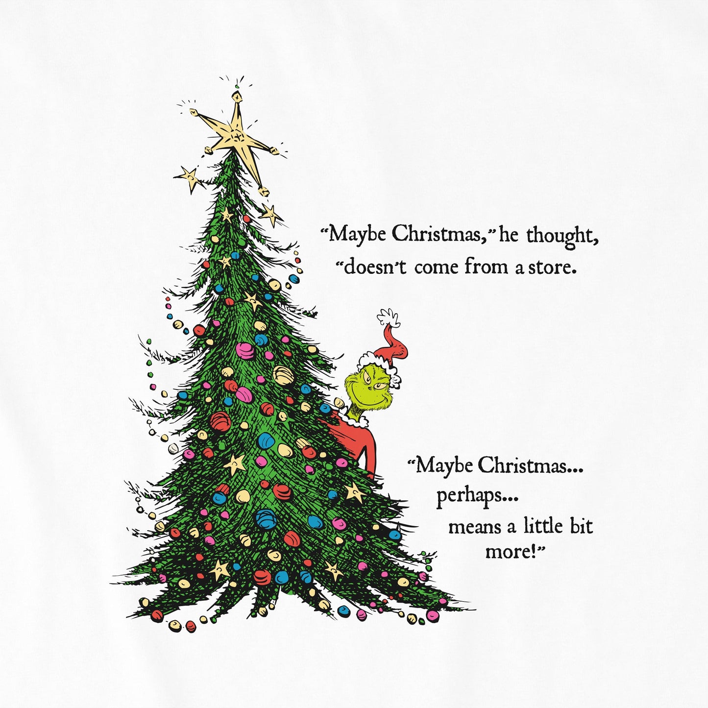 Kids Grinch Christmas Means More Short Sleeve Crusher Tee