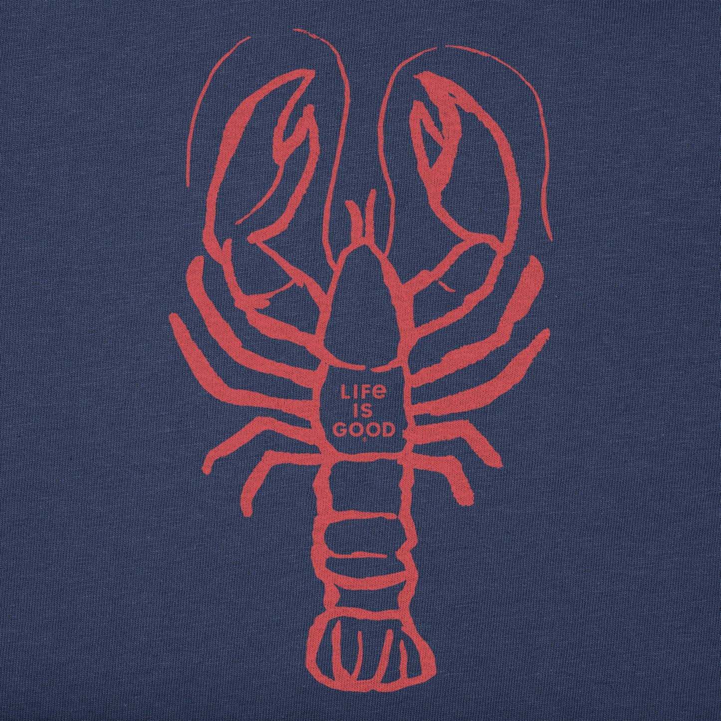 Women's Simple Lobster Short Sleeve Crusher-LITE Vee