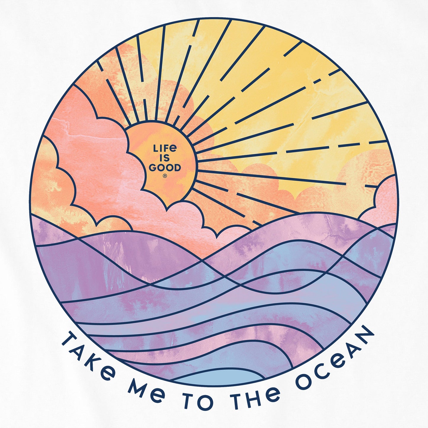 Women's Take Me to the Ocean Long Sleeve Crusher Tee