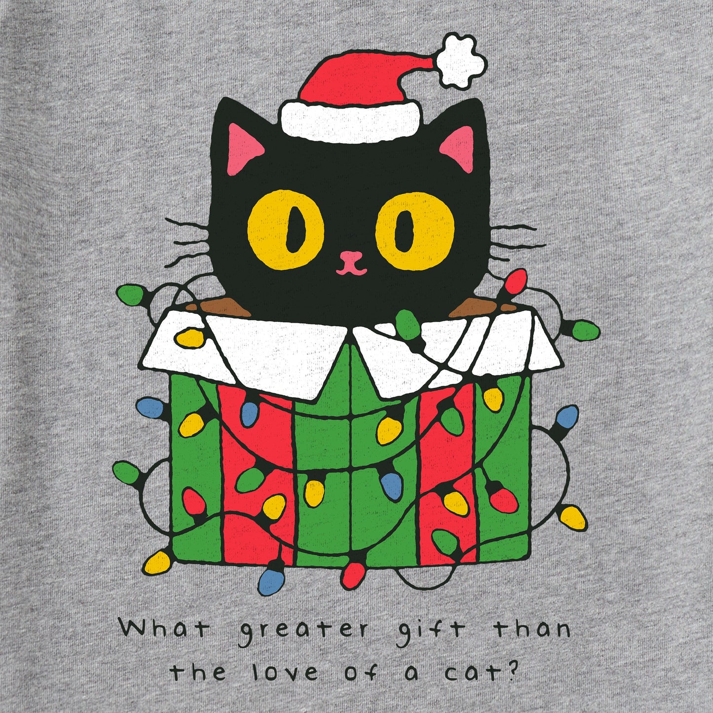 Men's Gift of a Cat Box Long Sleeve Crusher Tee