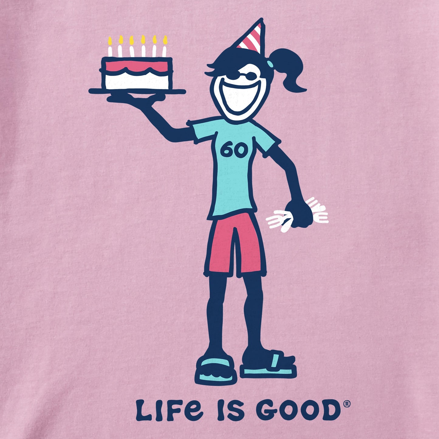 Women's Vintage Jackie 60th Birthday Short Sleeve Crusher Tee