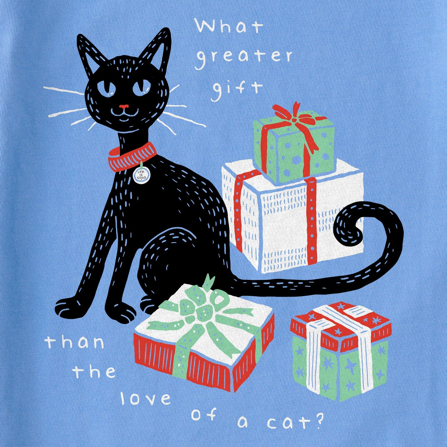 Women's Gift of a Cats Love Long Sleeve Crusher Vee