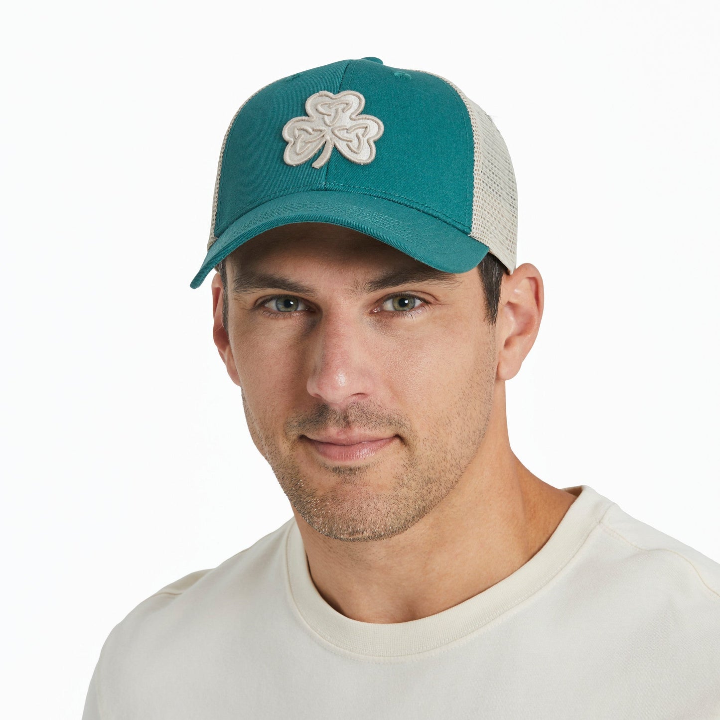 Adult Unisex Clean Celtic Clover Trucker
