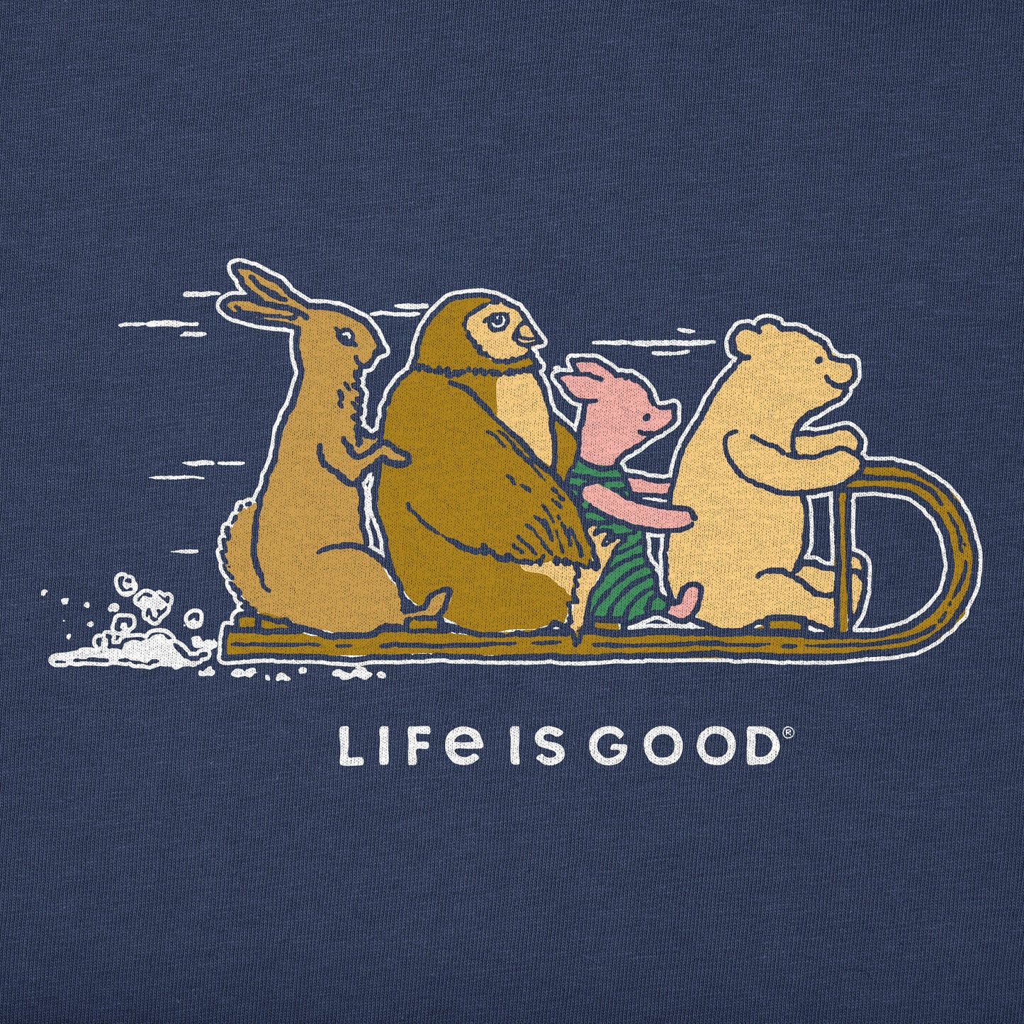 Women's Winnie and Friends Toboggan Long Sleeve Crusher Vee