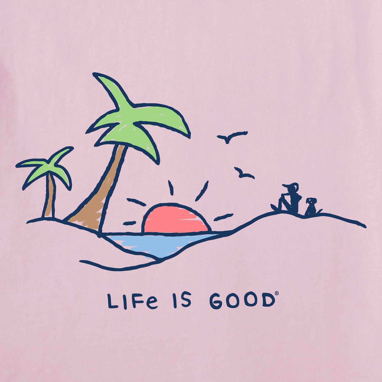 Women's Beach Palms Vista Short Sleeve Crusher Tee