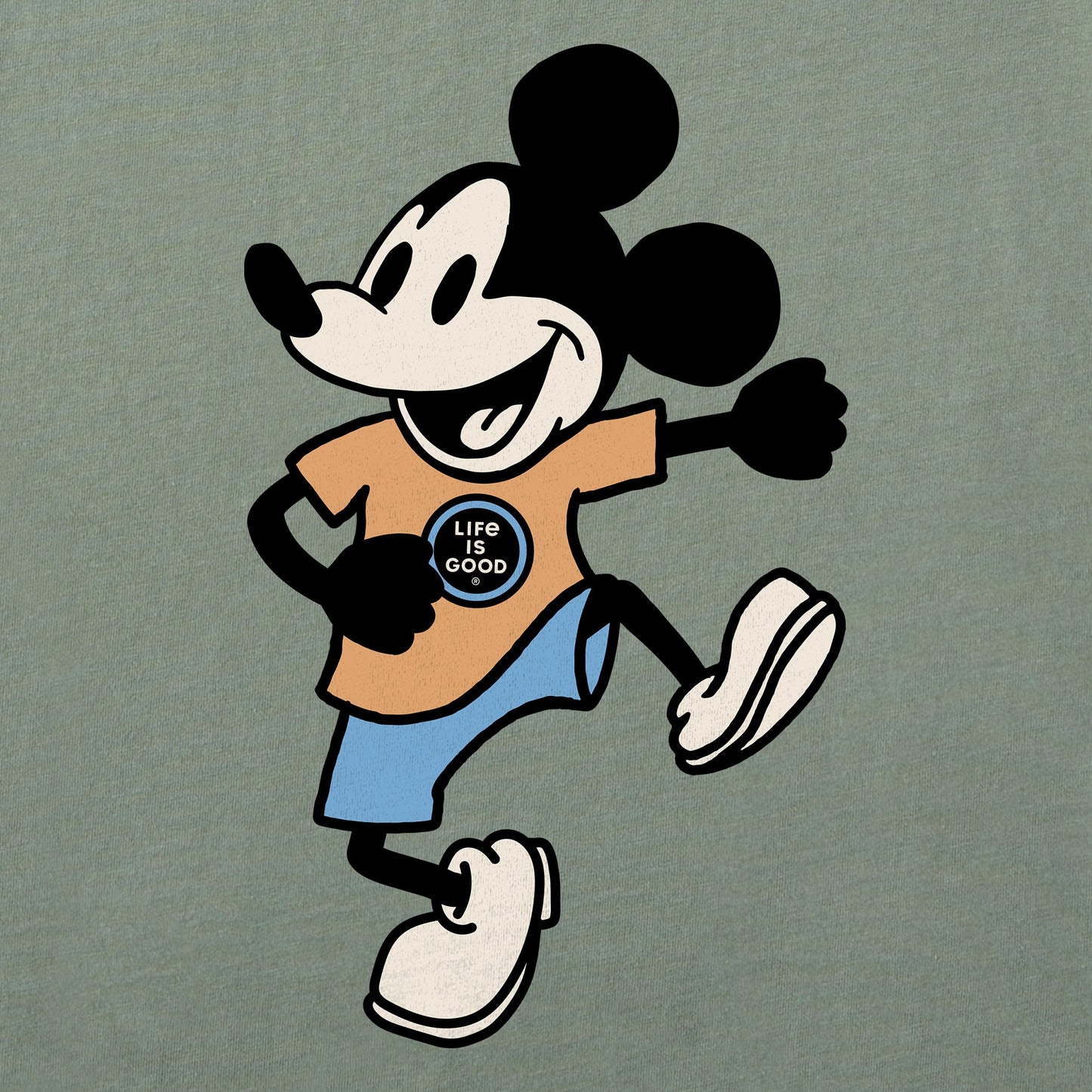 Men's Steamboat Willie Dancing Short Sleeve Tee