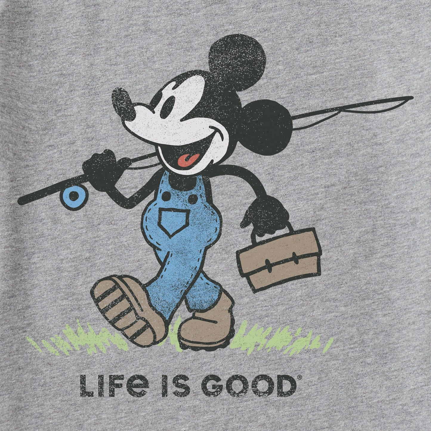 Men's Steamboat Willie Fishing Short Sleeve Tee