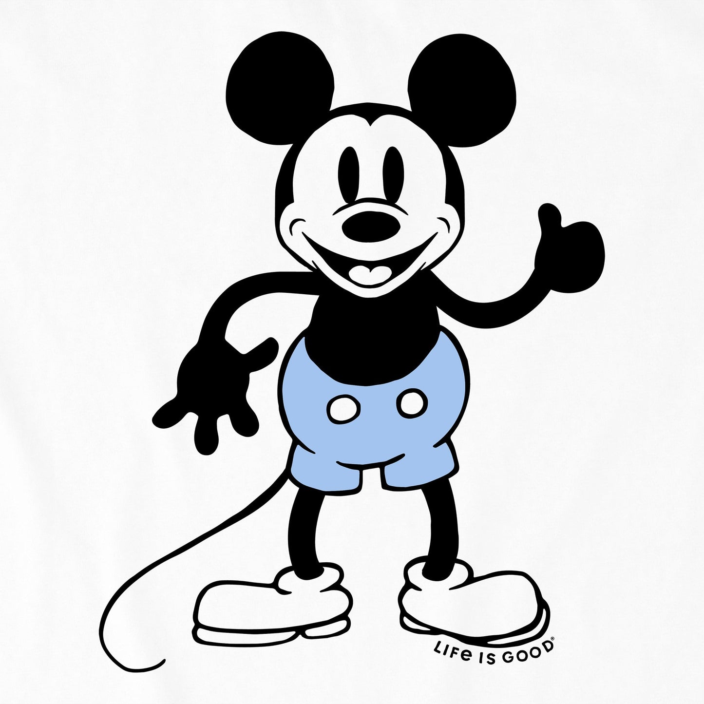 Men's Steamboat Willie Thumbs Up Short Sleeve Tee