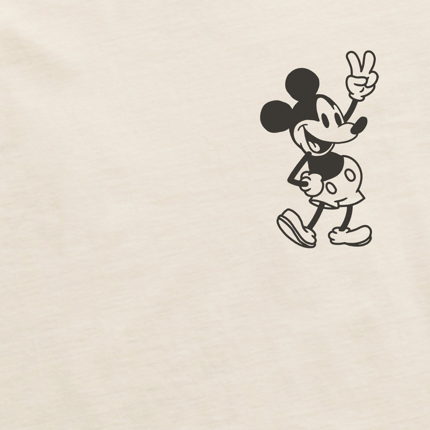 Men's Steamboat Willie Peace Mini Short Sleeve Crusher Tee
