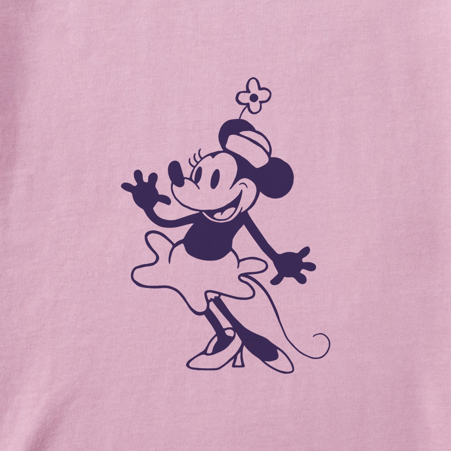 Kids Steamboat Willie Little Miss Mouse Short Sleeve Crusher Tee