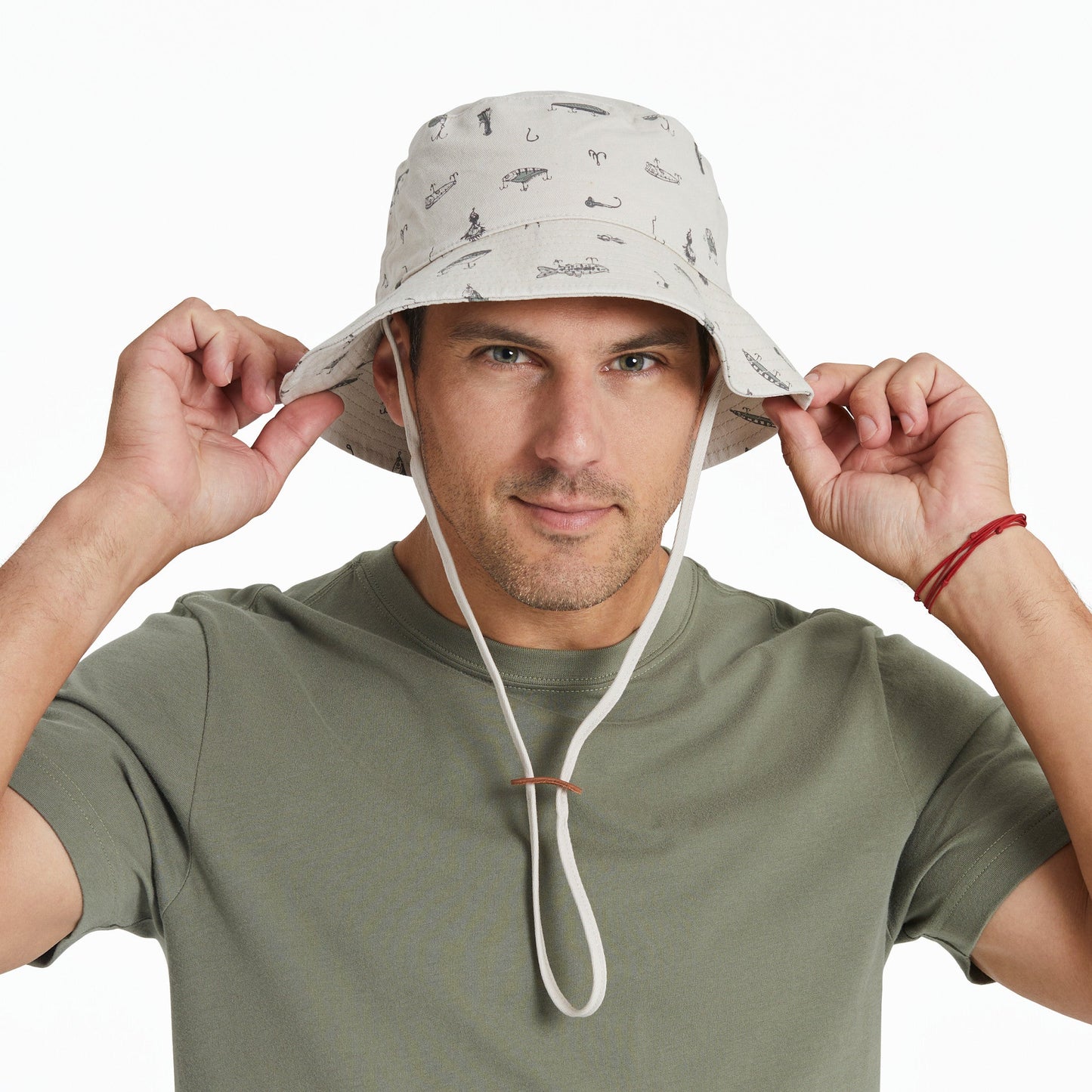 Adult Unisex Fish Tackle Box Pattern Bucket Hat