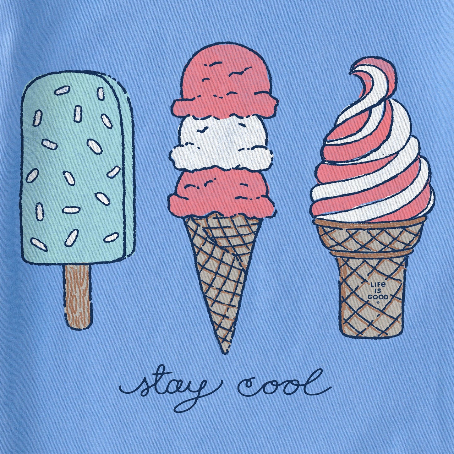 Women's Stay Cool Ice Cream Short Sleeve Crusher Tee