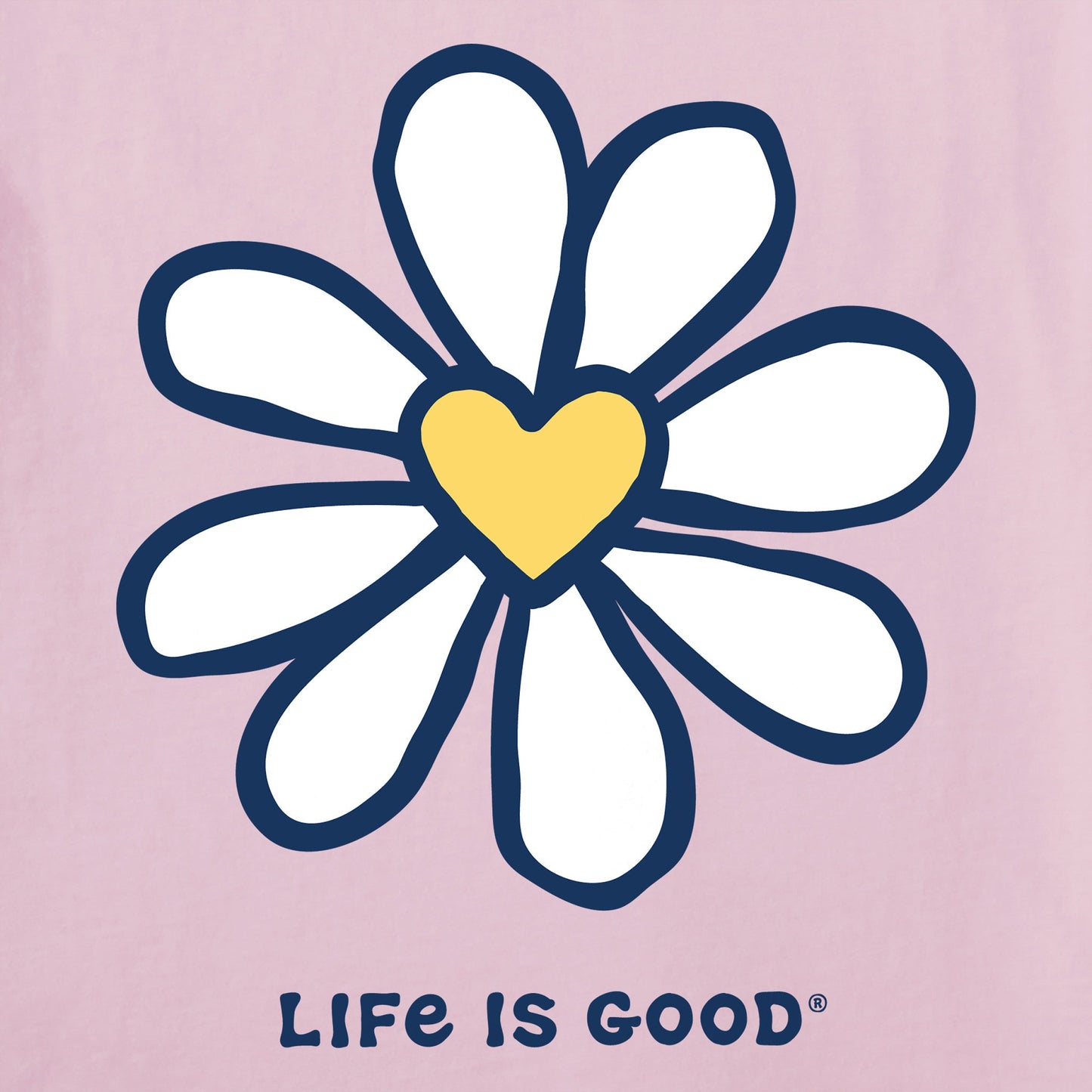 Women's Daisy Heart Short Sleeve Crusher Tee